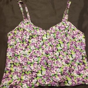 Purple floral top
